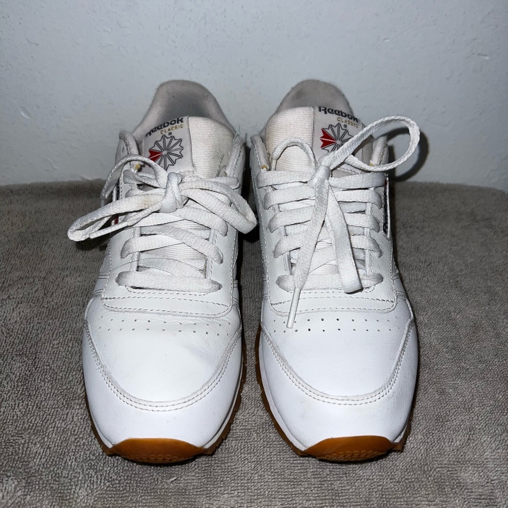 Reebok Classic White Leather Sneakers - Picture 3 of 5